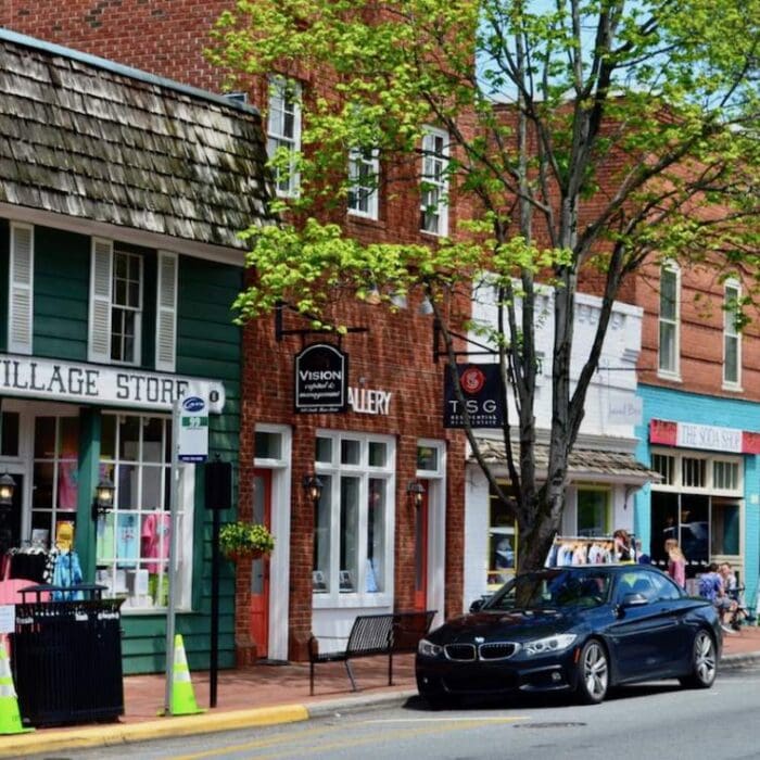 Image of Historic Davidson, NC main street