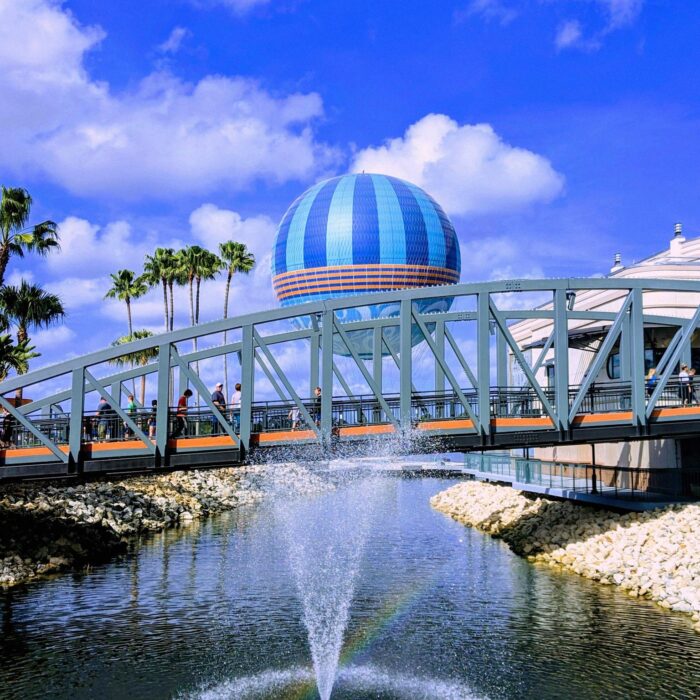 disney springs walking bridge in Orlando Flordia